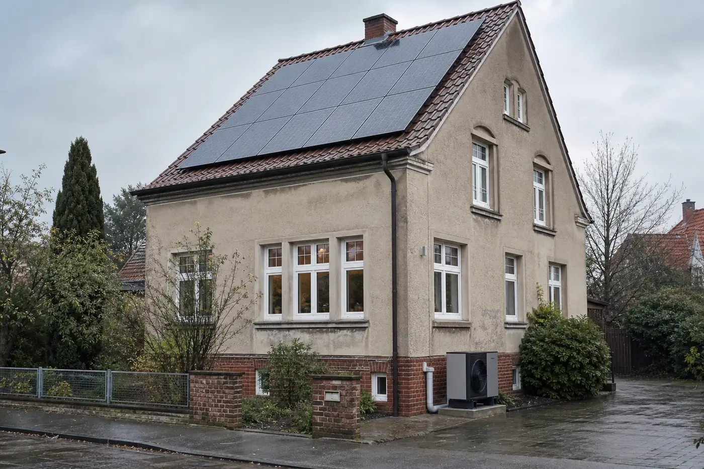 KI-generiertes Bild zum Projekt: Altbau von 1928 mit Ölheizung