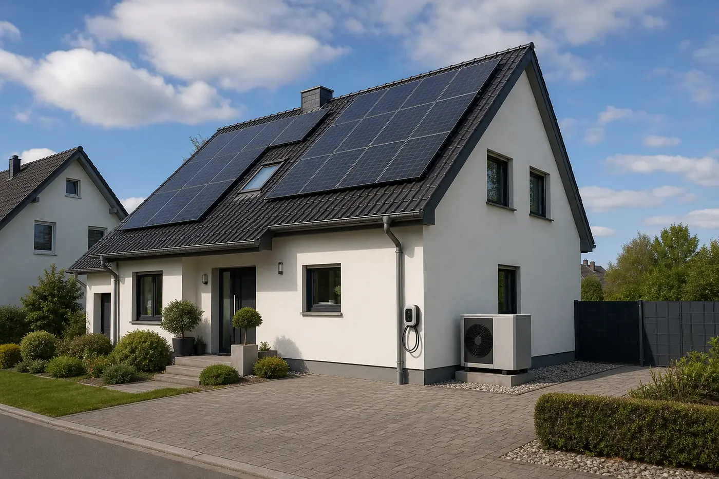 KI-generiertes Bild zum Projekt: Haus von 1996 mit Fußbodenheizung